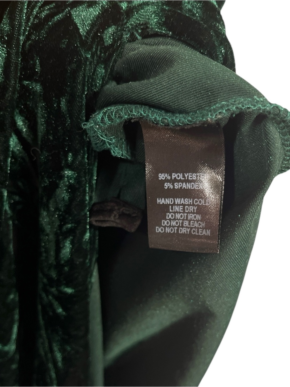Lulus Keep Love Alive Forest Green Velvet Maxi Dress Size XL - Picture 11 of 12